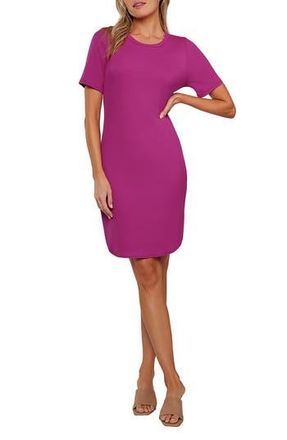 Matty M Mel T-Shirt Dress in Fuchsia at Nordstrom Rack, Size X-Large