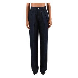 Nine In The Morning Rechte broek - Dames - Broeken - Blauw - Maat: W28 Denim