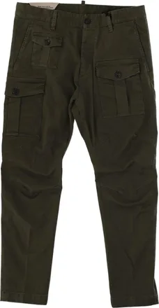Dsquared2 Cargo Pants with Multiple Flap Pockets and Comfortable Fit