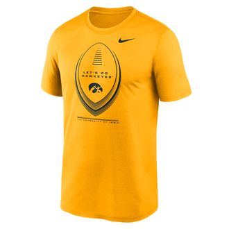 Nike Iowa Primetime Football Icon Legend Nike Mens Dri-FIT College T-Shirt in Brown | NKGK76IIA-3BJ
