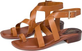 Franco Sarto Ina Strappy Sandals Womens Sandals Tan Leather : 8.5 M