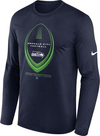 Nike Seattle Seahawks Legend Icon Nike Mens Dri-FIT NFL Long-Sleeve T-Shirt in Blue | NKHT41S78-NDB