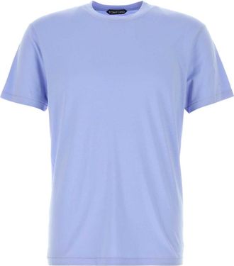 Tom Ford Cerulean Blue Lyocell Blend T Shirt