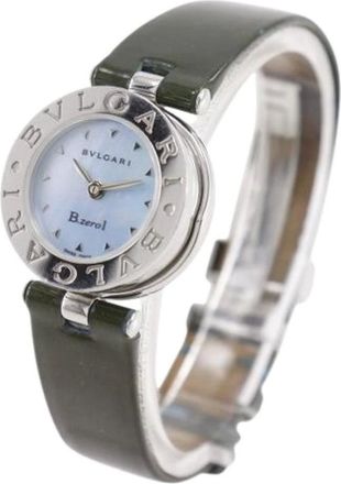 Bulgari Pre-owned Watches, female, Blue, Size: ONE SIZE Pre-owned Bzero1 Stainless Steel Watch