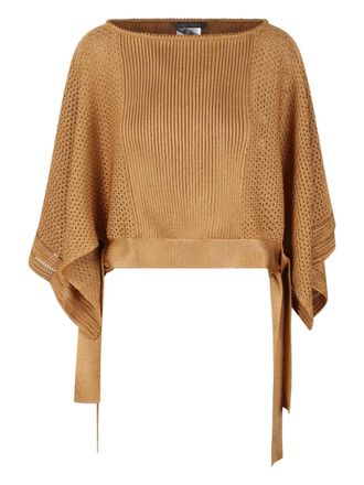 Alberta Ferretti Top in maglia - Marrone