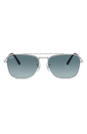 Ray-Ban New Caravan 58mm Gradient Square Sunglasses in Grey Gradient at Nordstrom