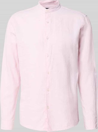 Mc Neal Regular Fit Freizeithemd aus Leinen-Baumwoll-Mix in Rose, Gr&ouml;&szlig;e XXXL