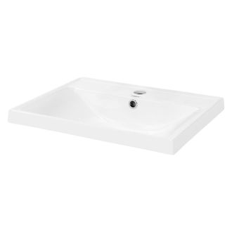 ML Design Lavabo cer&aacute;mica lavamanos com&uacute;n pila para aseo y ba&ntilde;o rectangular