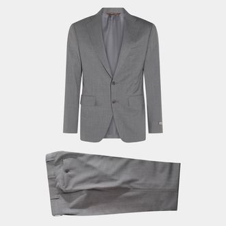 Canali Grey Wool Suits