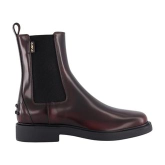 Tod's Red Chelsea Boots for Women - female - Tods - Chelsea Boots - Red - 4 1/2 UK - Shoes