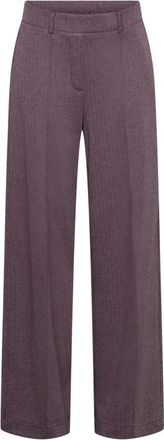 &Co Woman Wijde broek - Dames - Broeken - Paars - Maat: XS Viscose