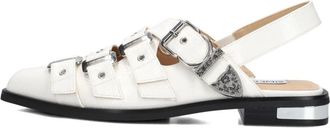 Steve Madden Slingback Sandalen - Dames - Sandalen - Wit - 38 EU - Leer - Schoenen