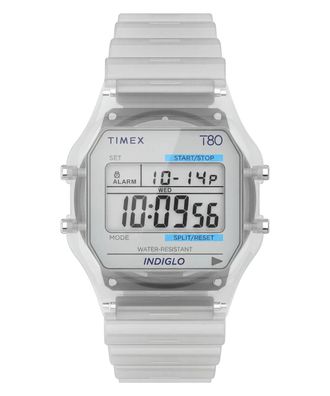 Timex Timex Lab T80 Unisex Horloge Transparant TW2Y36400