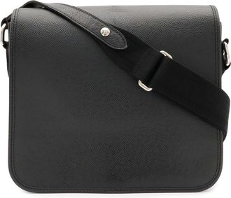 Louis Vuitton Ardoise Leather Handbag Shoulder Bag (Pre-Owned)