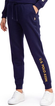 U.S.Polo Association USPA Fleece Joggers, Classic Navy, Medium