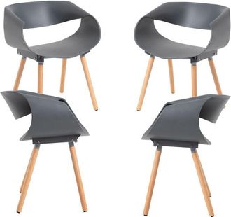 Regalos Miguel Regalos Miguel - Packs Sillas Comedor - Pack 4 Sillas Cappio - Gris Oscuro