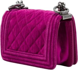 Chanel Pre-owned Boy Flap Mini Bag - Dames - Vintage Mini Tas - Roze - ONE Size - Leer - Vintage