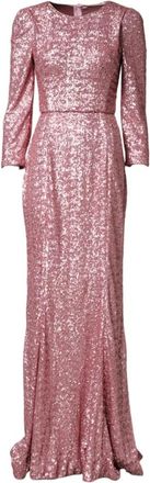 Dolce & Gabbana Mermaid Dress - Dames - Avondkleed - Roze - XS - Pailletten - Kleedjes
