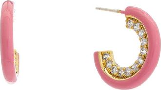 Cloverpost Decade 14K Plated CZ Hoops