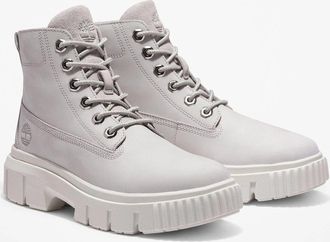 Timberland Greyfield Mid TB0A5RPR032 Boots Womens Gray Leather Lace Up TF9028