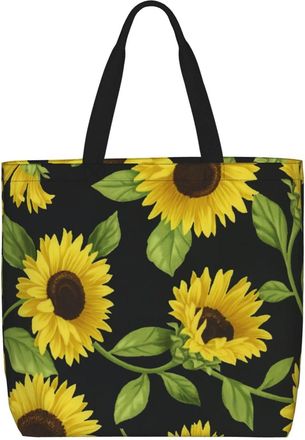 Generic Women Handbag Sunflower Daily Bag Casual Reusable Ladies Purse, For School, Swim, Christmas, Wedding, Work