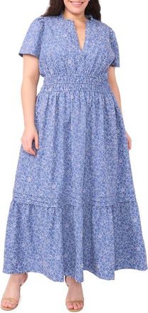 CeCe by Cynthia Steffe Daisy Chambray Maxi Dress in Classic Navy at Nordstrom, Size 2 X