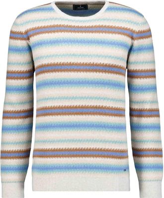 Ragman Rundhalspullover RAGMAN, Herren, Gr. 54, hellgrau, 95% Baumwolle 5% Cashmere, Pullover Rundhalspullover