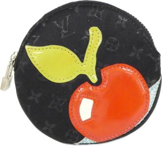 Louis Vuitton Black Canvas Coin Purse/Coin Case (Pre-Owned)