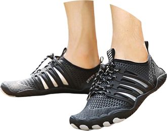 Generic 2026 Running Shoes Womens Sneakers Lightweight Breathable Outdoor Sports for Walking Comfortable Slip On Design Soft Flat Sole (Black, 6.5)