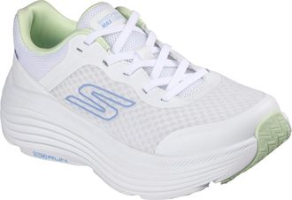 Skechers Womens Max Cushioning Endeavour Canova Sneaker, White Synthetic/Mint Trim, 5.5 UK