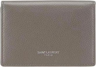 Saint Laurent Pre-owned Wallets, female, Gray, Size: ONE SIZE Pre-owned Leather Wallet