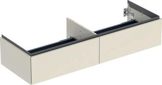 Keramag Geberit One Mueble Bajo Lavabo Para Encimera, 2 Cajones
