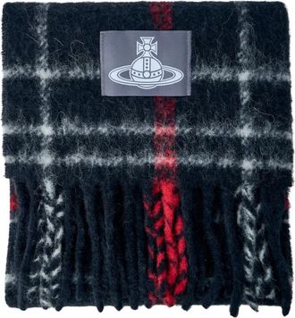 Vivienne Westwood Checked Wool Scarf - unisex - Wintersjaals - Veelkleurig - ONE Size - Wol - Accessoires