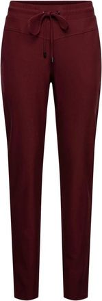 &Co Woman Penny Heavy Travel Broeken - Dames - Slim Fit Broeken - Rood - L - Broeken