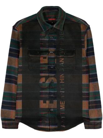 Pleasures Camicia a quadri - Verde