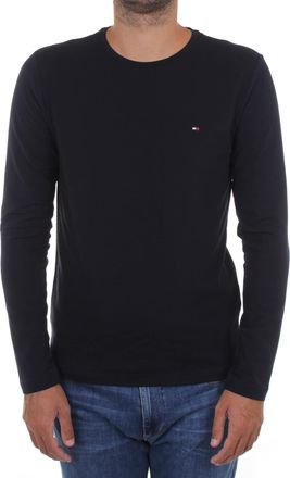 Tommy Hilfiger Mens Long Sleeve Stretch Slim Fit Cotton Shirt, Blue (Desert Sky), XXL