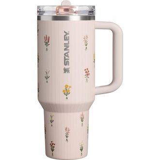 Stanley The Quencher ProTour Flip Straw 40-Ounce Tumbler in Rose Quartz Bouquets at Nordstrom