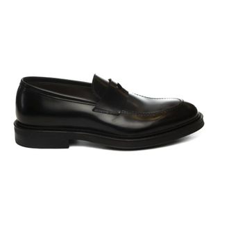 Green George Green George - Gepolijste Moccasin - Heren - Schoenen - Zwart - Maat: 44 EU Leer