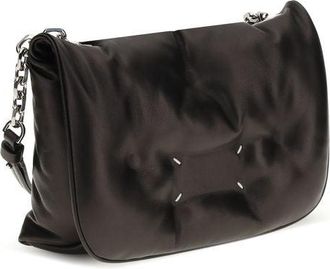 Maison Margiela Womens Black Lamb Ovis Aries Shoulder Bag
