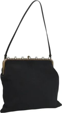 Miu Miu Tweedehands leren handtassen - Dames - Vintage Handtas - Zwart - ONE Size - Leer - Vintage