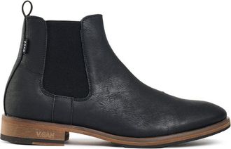 V.Gan Mens Vegan Cardamom Chelsea Boots - Black - Size UK 7