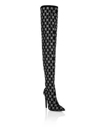 Philipp Plein Laarzen Hakken Overknees Monogram