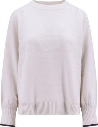 Brunello Cucinelli White Cashmere Cashmere Womens Sweater