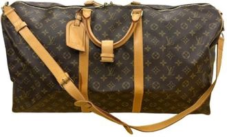 Louis Vuitton Monogram Brown Pvc Leather Boston Bag (Pre-Owned)
