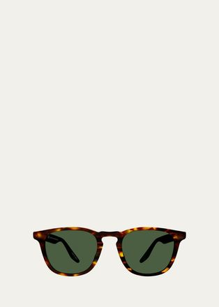 Barton Perreira Mens Dino Keyhole-Bridge Rounded Square Sunglasses