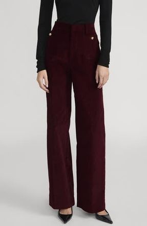 Frame Denim Modernist High Waist Pocket Pants in Cabernet at Nordstrom Rack, Size 10