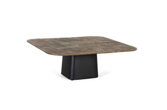 Giner&Colomer Mesa central con base de hierro y tapa de aluminio