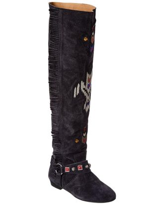 Isabel Marant Selize Suede Knee-High Boot