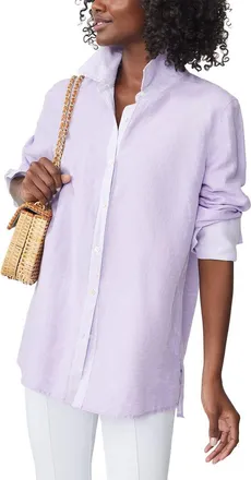 J.McLaughlin J. McLaughlin Anilee Linen-Blend Blouse