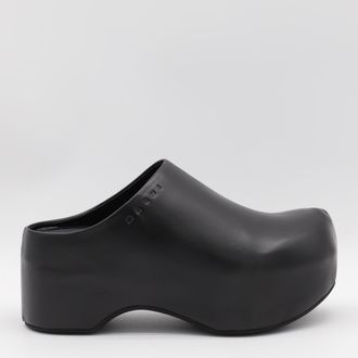 Marni Black Leather Sandals